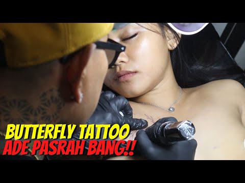 Ade Manis Pasrah / Butterfly Tattoo On Chest