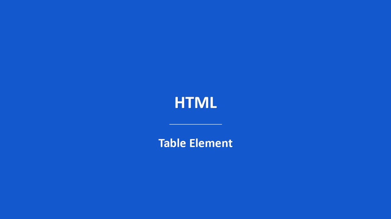 Basic HTML & CSS For Beginners | Table - 10 - YouTube