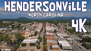 Hendersonville NC 4K (DJI Mavic Air 2 Drone Footage) Beautiful City between Blue Ridge & Smoky Mtns!