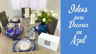 IDEAS PARA DECORAR EN COLOR AZUL/DECORACION DEL COMEDOR /SALA DE ESTAR Y LA HABITACION.