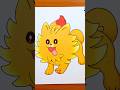 Pombon Drawing from Pokemon Wind and Waves