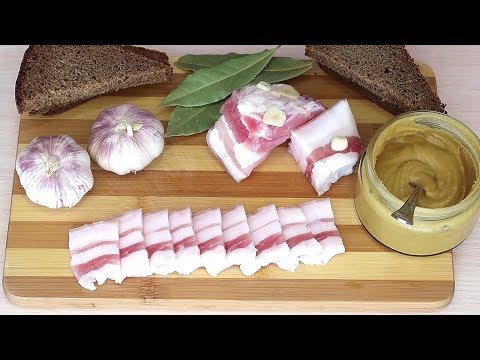 Сало соленое в рассоле Мягкое и очень вкусное