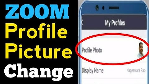 How to change profile picture in zoom Account | Zoom cloud meeting