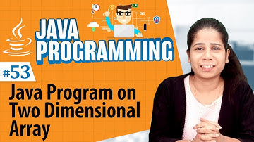 Java-programma op een tweedimensionale array - Arrays in de programmeertaal Java - Java-programme...