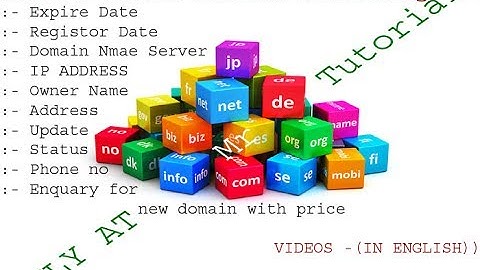How Check Domain Registor Name, address and mobile Number- Domain Expire Date