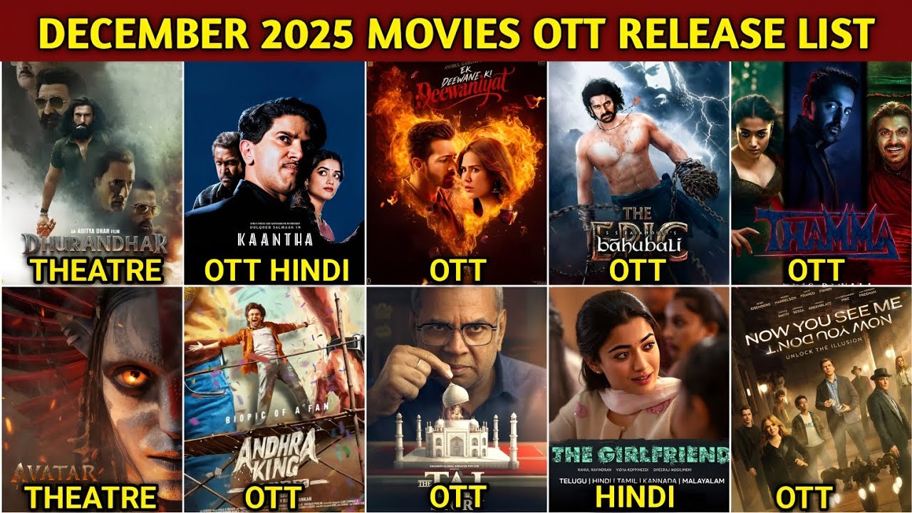 December 2025 OTT Movies & Web Series Release Update Full List ...