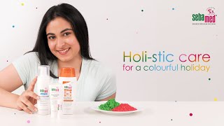 Holi-stic care for a colourful holiday #pHMatters #Sebamed #pH5point5 #holi #skincare #haircare