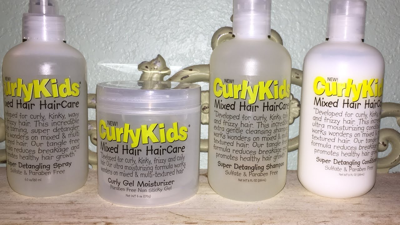 Mixed hair kids hair care (curly kids) - YouTube