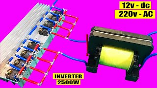 How to make a simple inverter 2500W, | creative prodigy #132