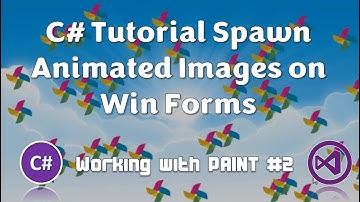 C# Tutorial Spawn Animated Wind mill Images Dynamically Using Paint Event and Animator Class