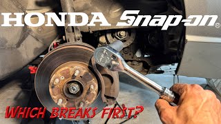 Honda Crank Bolt Vs Snap On Ratchet