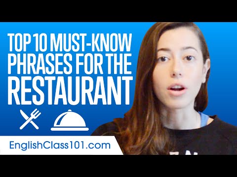 Top 10 Must-Know English Phrases For the Restaurant