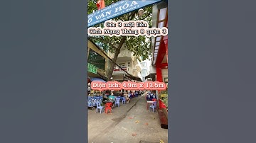 Căn góc 3 mặt tiền Cách Mạng Tháng 8 quận 3 #bannhaquan3 #mattienquan3 #quynhnhadat #muanhaquan3