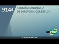 914ª Reunião Ordinária de Diretoria Colegiada - 12/07/2024