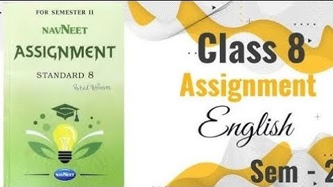 Class 8 English | Assignment | Semester 2 | Part 3 Q-5 A,B #english @efactsbyshubhampatel