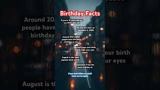 Birthday facts #psychologyfacts #birthday #facts #birthdayfacts