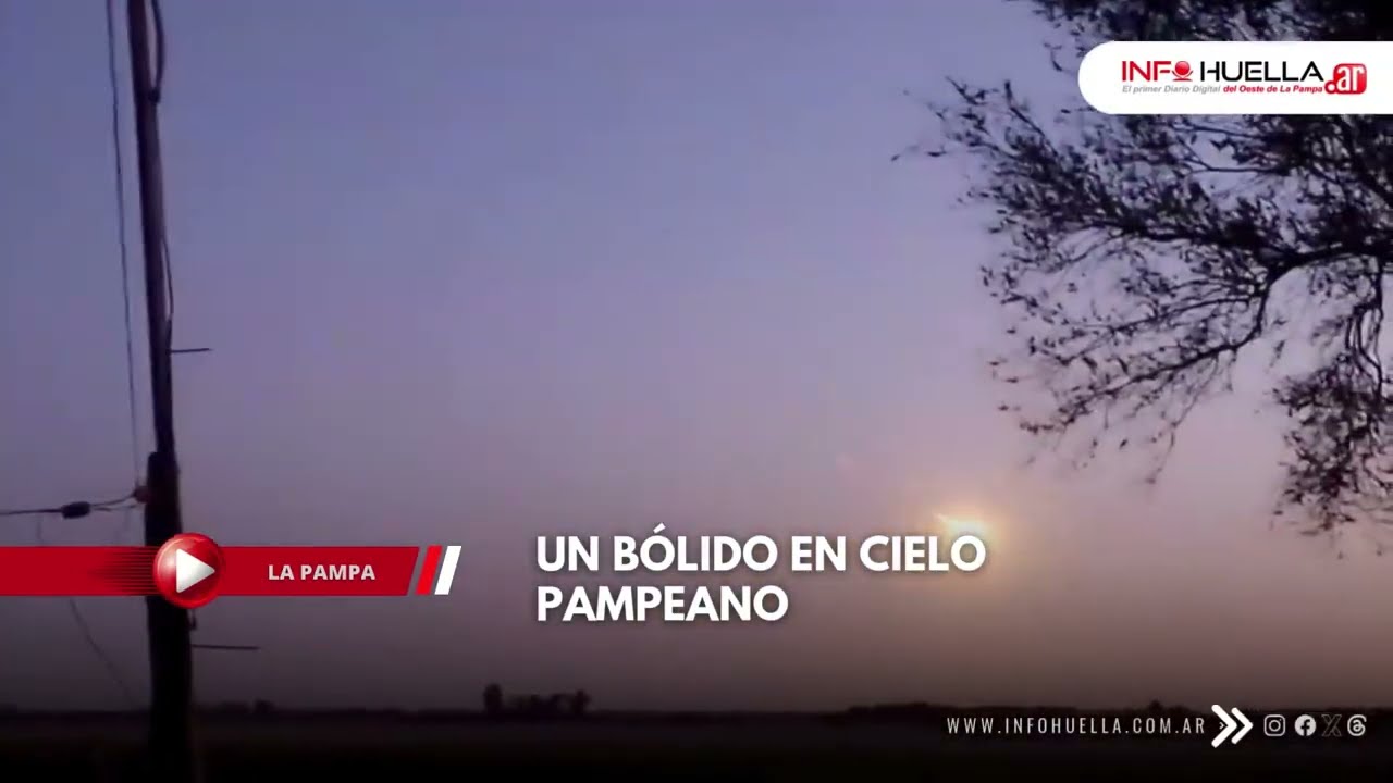 Bólido en cielo pampeano
