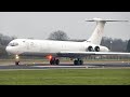 (4K) UNIQUE! Rada airlines Ilyushin IL-62 landing at Maastricht airport (Incredible sound!)