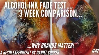 #42. Alcohol Ink Sun Fade Test - 3 Week Test and Comparison. An Experiment by Daniel Cooper