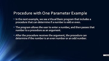 Using Parameters in Visual Basic