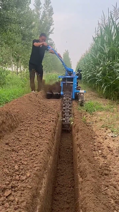 Multi-purpose chain trencher#trending #automobile #farming #machine #shorts #agriculture #trector