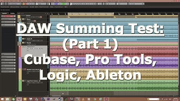 DAW Internal Summing Test - Part 1 - Cubase, Pro Tools, Ableton, & Logic