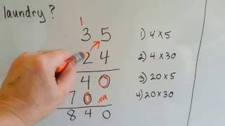 Grade 4 Math 3.5, Multiply 2 digits With Regrouping
