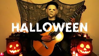 Themes from Halloween - Classical Guitar Cover (Tabs + Sheet Music)