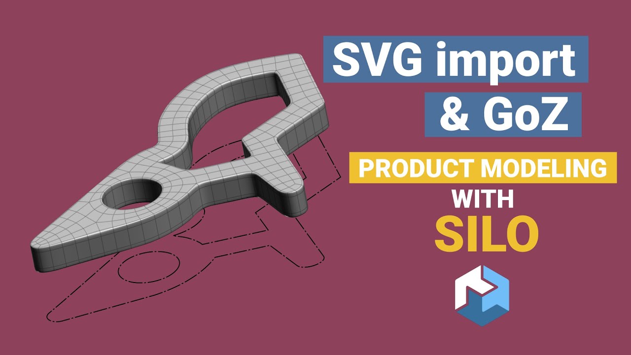Product Subdivision Modeling #11: SVG Import & Go to ZBrush in Silo 3D ...