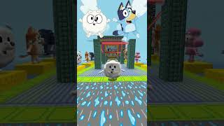 Bluey VS Laser 1🧐🔥#shorts #roblox #minecraft #bluey