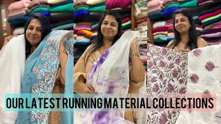 OUR LATEST RUNNING MATERIAL  COLLECTIONS | Revathy wedding collections muvattupuzha |mob:8089575564