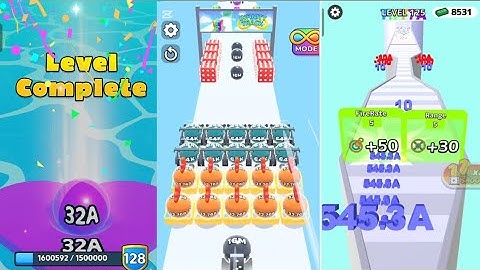 Jelly run 2048 vs number run merge vs Ball run blend with ultimate gameplay 16B