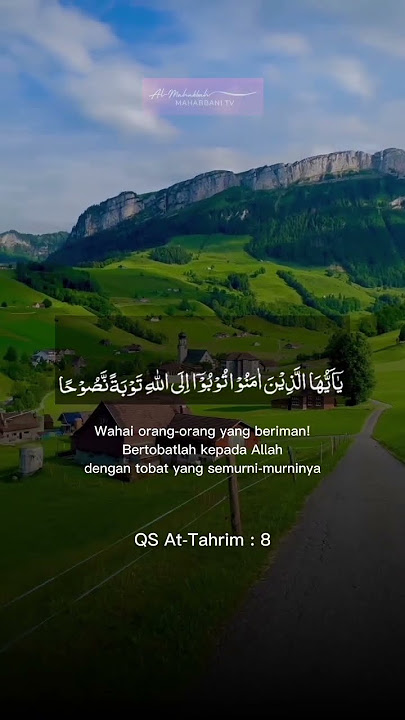 Ayat Taubatan Nasuha - Qur'an Surat At-Tahrim ayat 8 #quran #murottalquran #taubat