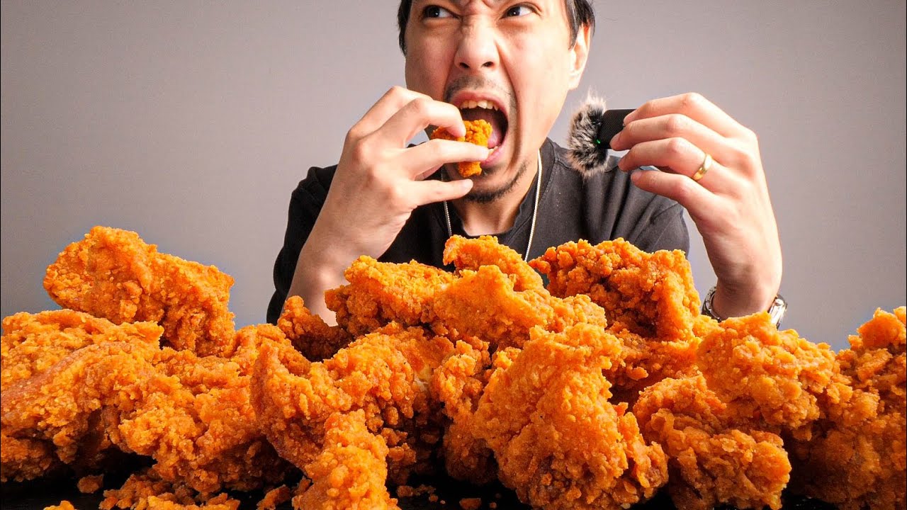 chicken so crunchy i had to try ASMR