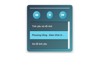 Hướng Dẫn Tạo Trình Nghe Nhạc MP3 Đơn Giản Bằng HTML, CSS, và JavaScript | Danh Sách Nhạc Tự Động
