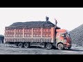 Abuse of dump trucks--- compilation of super loaded tippers. crazy transportstion!