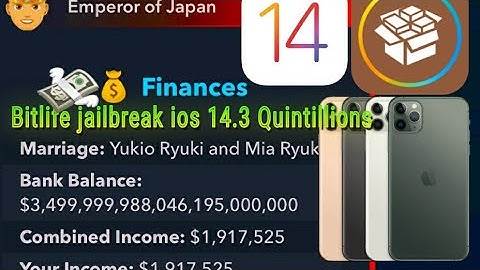 Bitlife ios 14.3/ jailbreak cydia/ flex 3/ Quintillions 💰💶