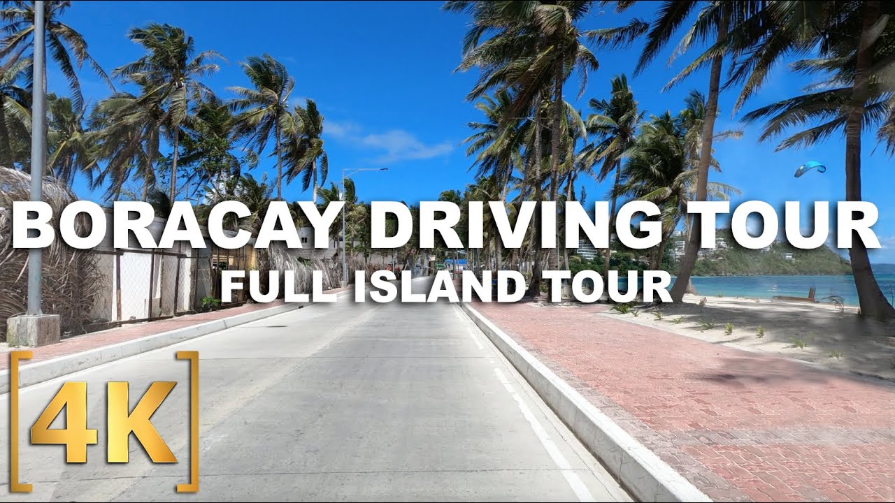 Driving on the newly reconstructed and widened road of Boracay | Full driving tour | Philippines