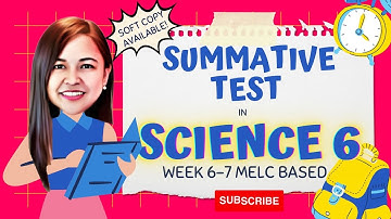 SUMMATIVE TEST IN SCIENCE 6 Q2 WK 7 #summativetestinscience6quarte2week7