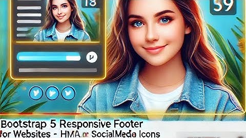 Bootstrap 5 Responsive Footer for websites |Awesome social media icons|Html and Bootstrap 5