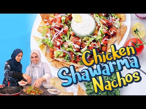 Chicken SHAWARMA Nachos | NEW Healthy Middle Eastern Recipe!