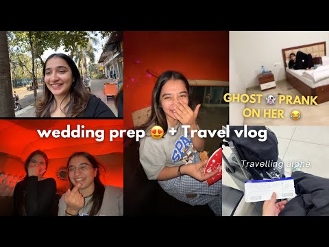VLOG | Prep & 🛫 Travelling to mumbai for wedding ✨