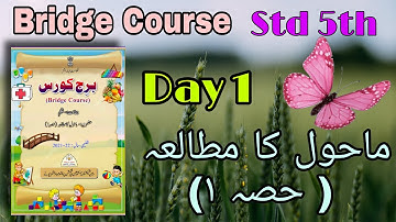 Bridge Course | Std. 5th | Sub. SCIENCE (EVS) | Day 1 | Solutions In Urdu | @SmartOnlineSchool