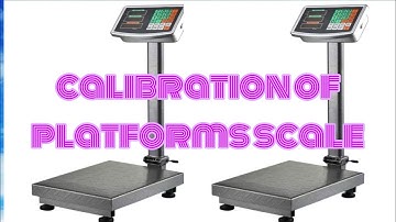 TCS-100, calibration of Electronic balance