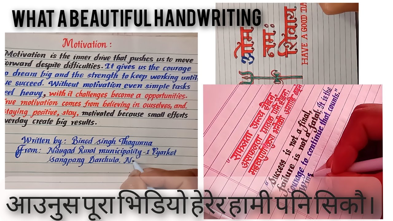 HOW TO WRITE BEAUTIFUL HANDWRITING TUTORIAL VIDEO. - YouTube