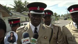 Sr. Police Officers Conduct Walk About In Kemp Rd. Area