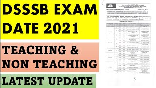 DSSSB EXAM DATE 2021 || DSSSB TGT EXAM DATE ANNOUNCED || TEACHING 