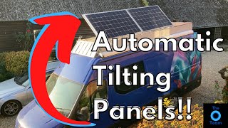 Automatic Remote Tilting Solar Panel Roof Box Campervan Part 2