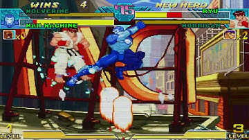 Marvel vs. Capcom - Wolverine, War Machine vs. Ryu, Morrigan 9