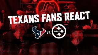 TEXANS FANS REACT TO TEXANS STEELERS WILD CARD GAME